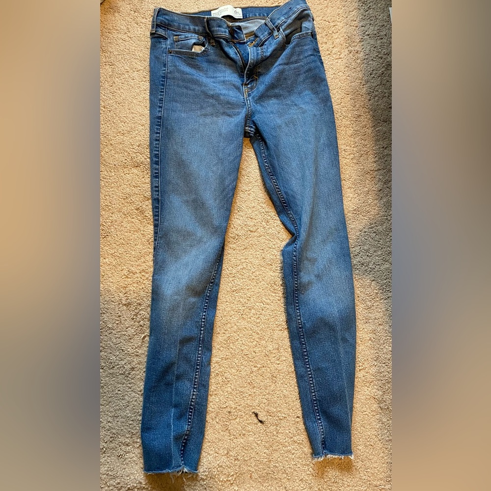 Abercrombie super skinny high rise jeans